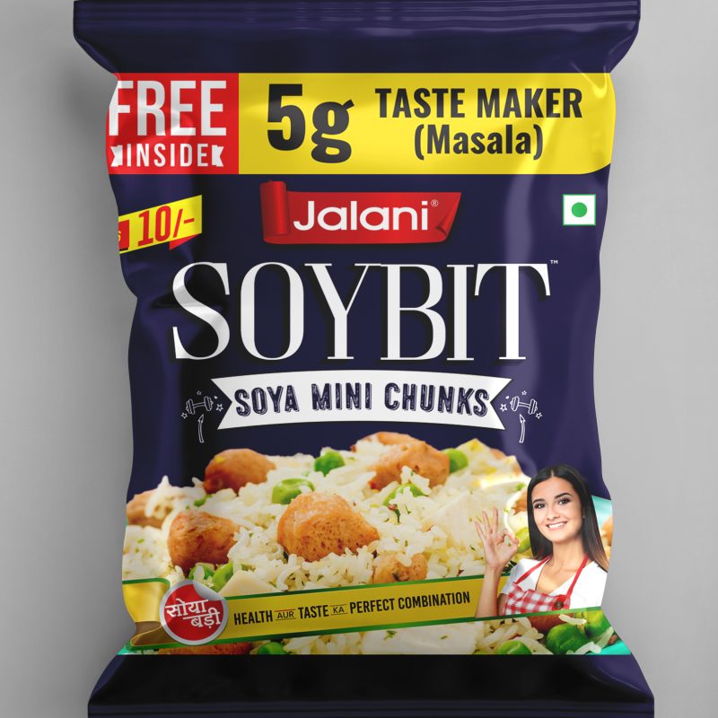 Jalani Soybit MINI CHUNKS Rs.10/- Pouch with taste maker